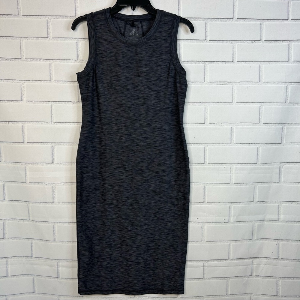 PrAna Vertex BodyCon Sleeveless Gray Dress - Picture 2 of 7